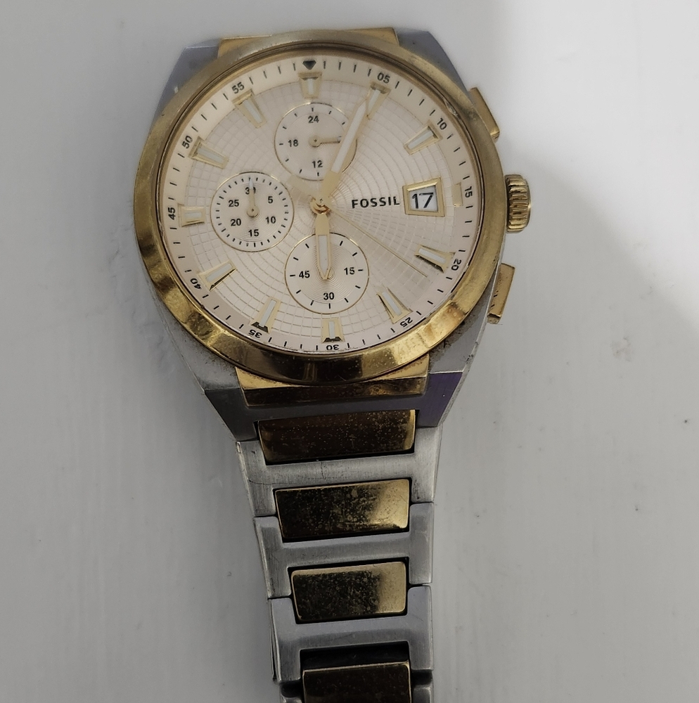 Fossil Two-Tone Gold and Silver Watch